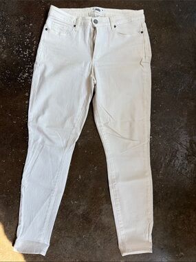 PAIGE white Mid-Rise Skinny Jeans